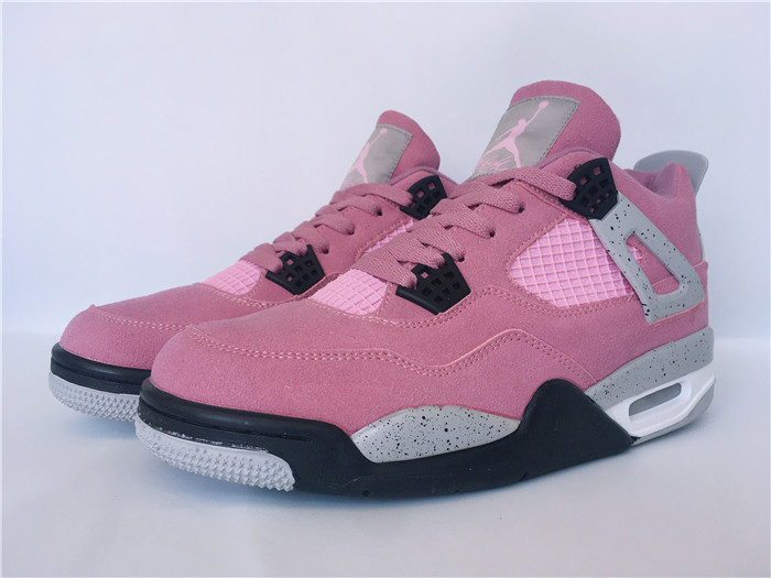 Women's Running weapon Air Jordan 4 Pink Shoes 061